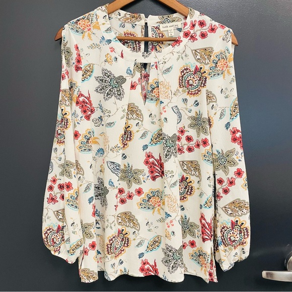 Faith and Joy cold-shoulder Blouse - Picture 1 of 5